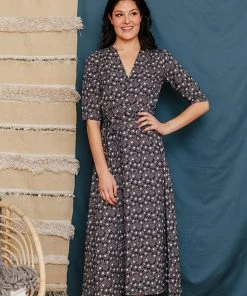 Mata Traders Aditi Moonrise Tencel Wrap Dress