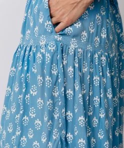 Mata Traders Danielle Cornflower Blossom Tiered Skirt