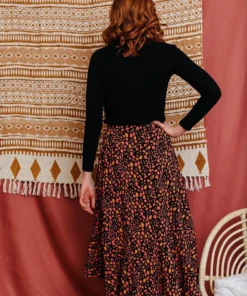 Mata Traders Fatima Pink Spots Flounce Skirt Best Sellers