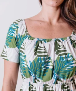 Mata Traders Clothing Kaia Layered Palms Midi Dress 2 Mata Traders Clothing Kaia Layered Palms Midi Dress