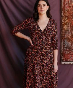 Mata Traders Best Sellers Callie Long Sleeve Wrap Dress