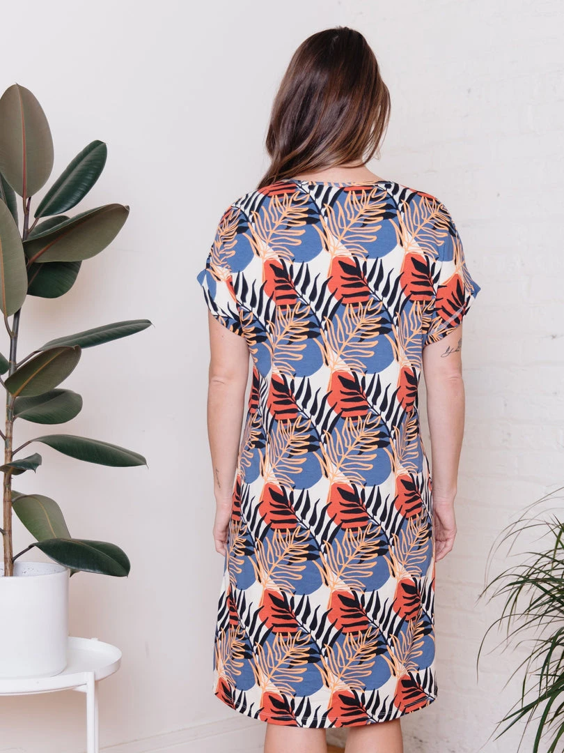 Mata Traders Clothing Montrose Layered Palms Tie Dress 4 Mata Traders Clothing Montrose Layered Palms Tie Dress