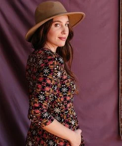 Mata Traders Mumbai Mauve Tile Maxi Dress Clothing