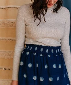 Mata Traders Shimla Full Moon Smocked Skirt Fair Trade