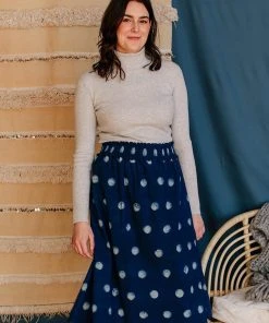 Mata Traders Shimla Full Moon Smocked Skirt Fair Trade