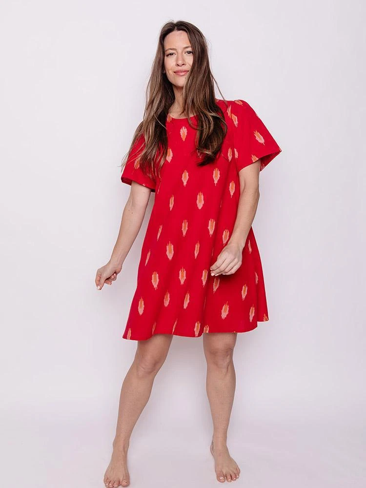 Mata Traders Winnie Cherry Ikat Dress Clothing Mata Traders Winnie Cherry Ikat Dress Clothing