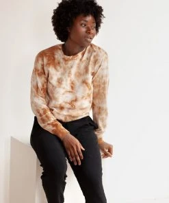 North Of West Sale Max Tie Dye Sweatshirt - Amber
