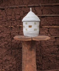 Mbare Ikiba Small Basket - Copper Squares