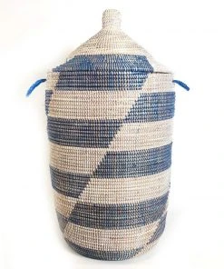 Mbare Large Patterned Hamper Basket