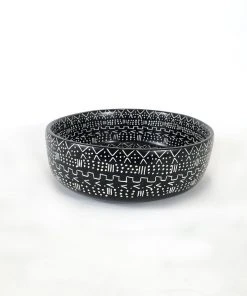 Mbare Small Black Mud Cloth Bowl