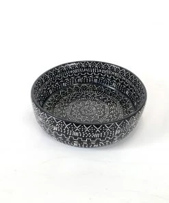 Mbare Small Black Mud Cloth Bowl