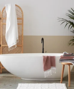 Coyuchi Best Sellers Mediterranean Towels - Rosehip / Shadow 4 Coyuchi Best Sellers Mediterranean Towels - Rosehip / Shadow