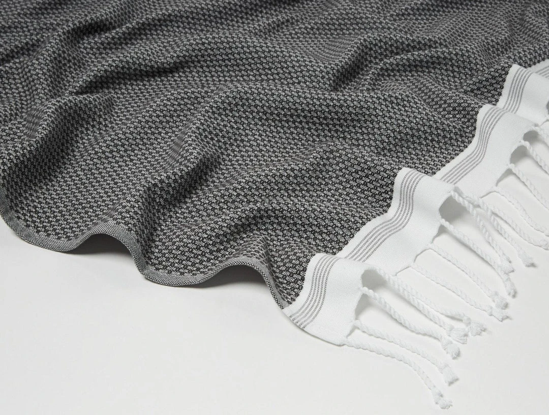 Coyuchi Mediterranean Towels - Shadow / Deep Pewter 4 Coyuchi Mediterranean Towels - Shadow / Deep Pewter