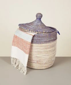 Mbare Medium Two-Tone Hamper Basket