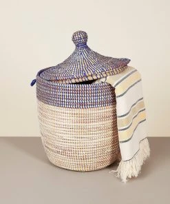 Mbare Medium Two-Tone Hamper Basket