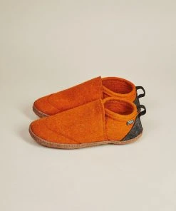 Kyrgies Men's Wool Tengries Slippers - Orange