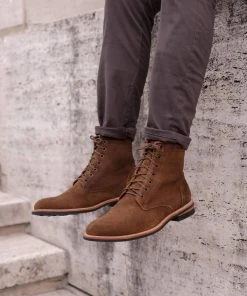 Nisolo Men's Andres All Weather Boot - Waxed Brown