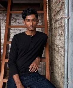 No Nasties Men's Bristol Henley Shirt