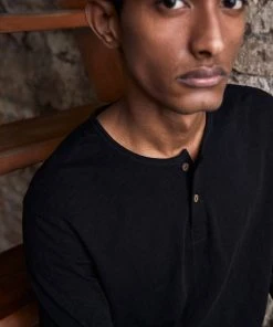 No Nasties Men's Bristol Henley Shirt