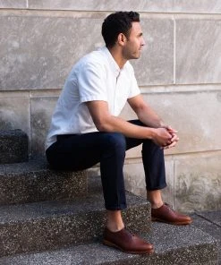 Nisolo Men's Calano Oxford - Brandy