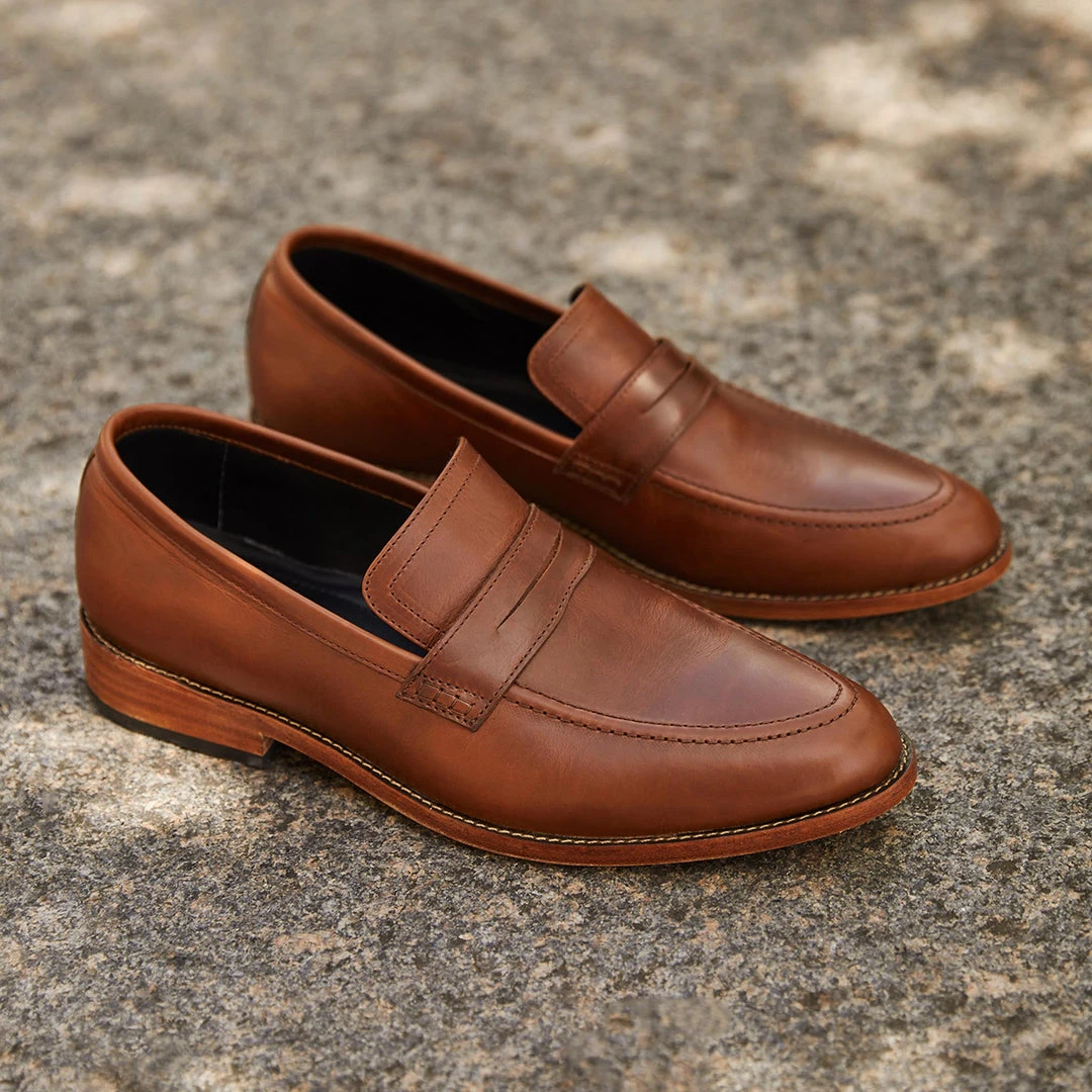 Nisolo Men's Chamberlain Penny Loafer - Brandy Best Sellers Nisolo Men's Chamberlain Penny Loafer - Brandy Best Sellers