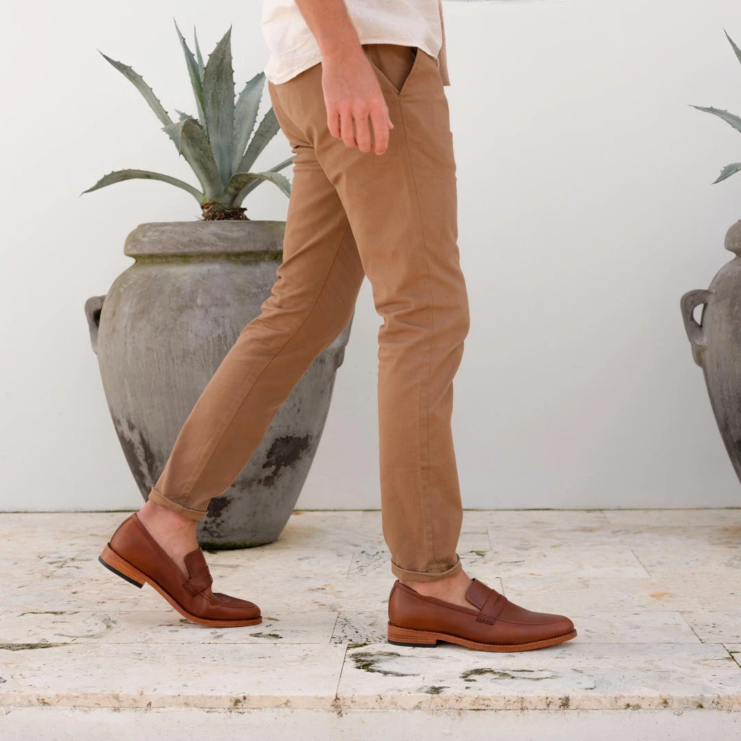 Nisolo Men's Chamberlain Penny Loafer - Brandy Best Sellers Nisolo Men's Chamberlain Penny Loafer - Brandy Best Sellers