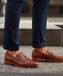 Nisolo Men's Chamberlain Penny Loafer - Brandy Best Sellers 2 Nisolo Men's Chamberlain Penny Loafer - Brandy Best Sellers