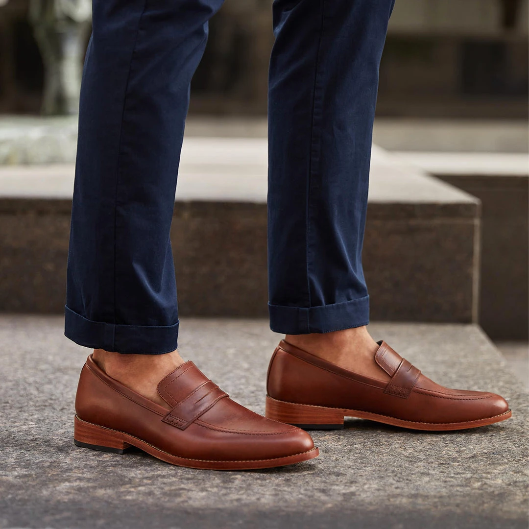 Nisolo Men's Chamberlain Penny Loafer - Brandy Best Sellers Nisolo Men's Chamberlain Penny Loafer - Brandy Best Sellers