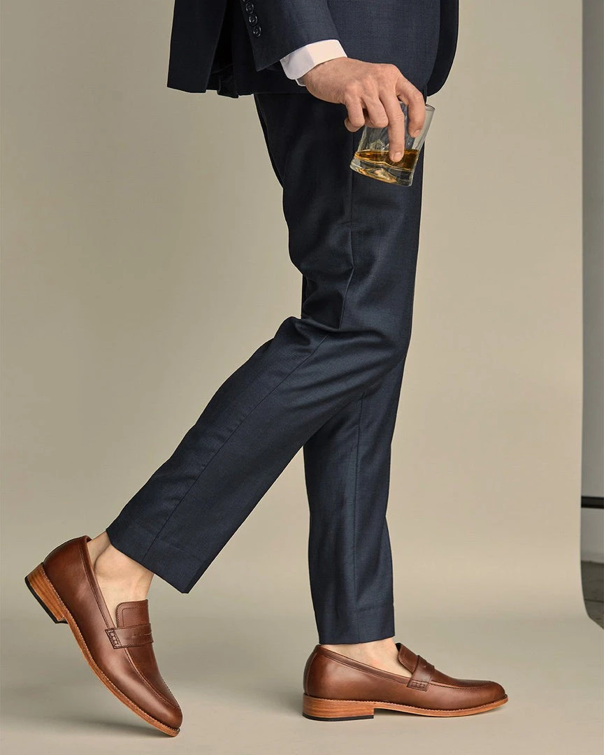 Nisolo Men's Chamberlain Penny Loafer - Brandy Best Sellers Nisolo Men's Chamberlain Penny Loafer - Brandy Best Sellers