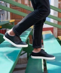 Nisolo Men's Diego Low Top Sneaker - Black 16 Nisolo Men's Diego Low Top Sneaker - Black