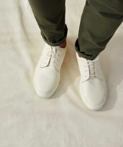 Nisolo Men's Diego Low Top Sneaker - Bone