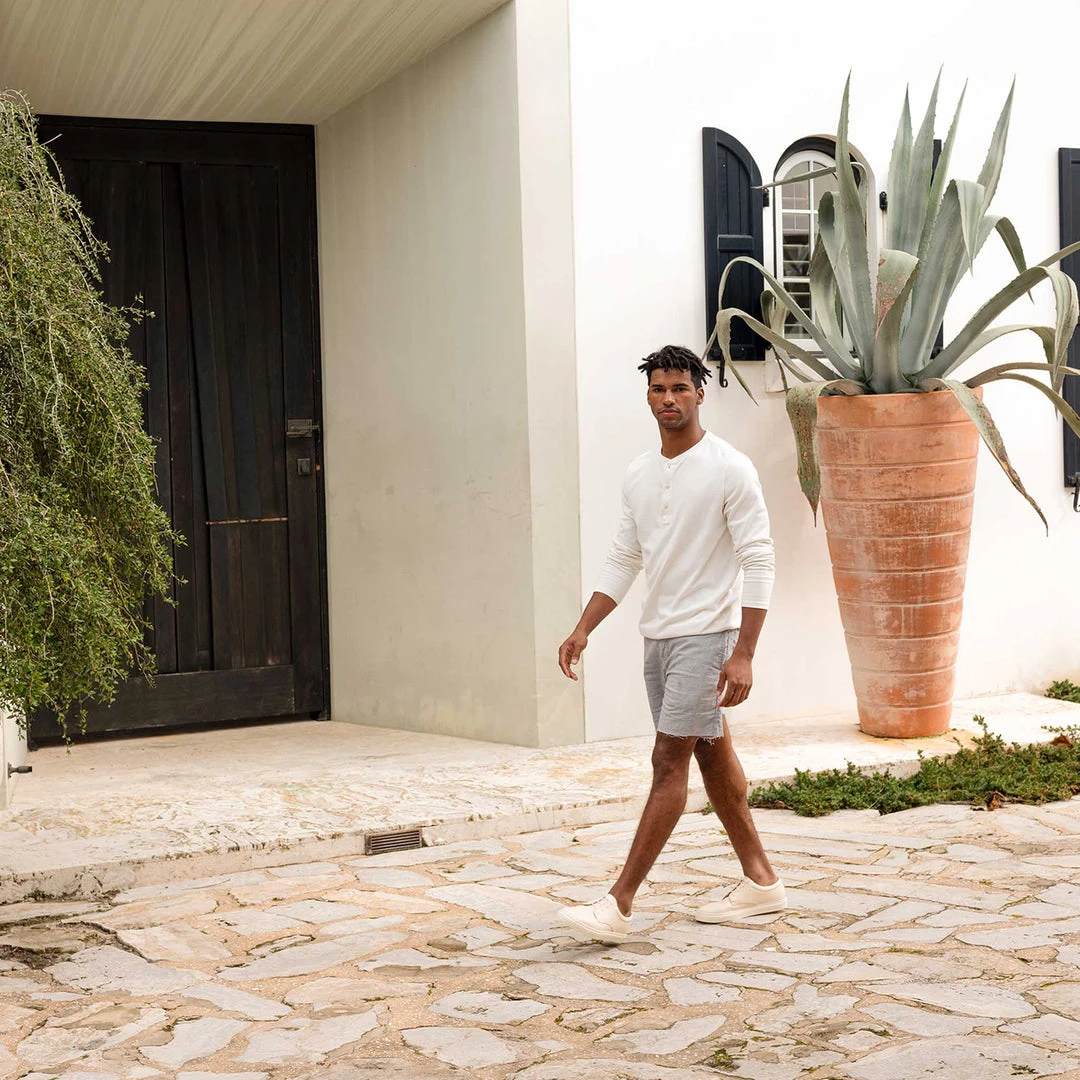 Nisolo Men's Diego Low Top Sneaker - Bone 4 Nisolo Men's Diego Low Top Sneaker - Bone