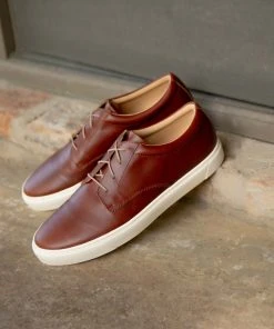 Nisolo Men's Diego Low Top Sneaker - Brandy