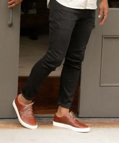 Nisolo Men's Diego Low Top Sneaker - Brandy