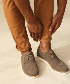 Nisolo Men's Lightweight Flex Derby - Slate Gray