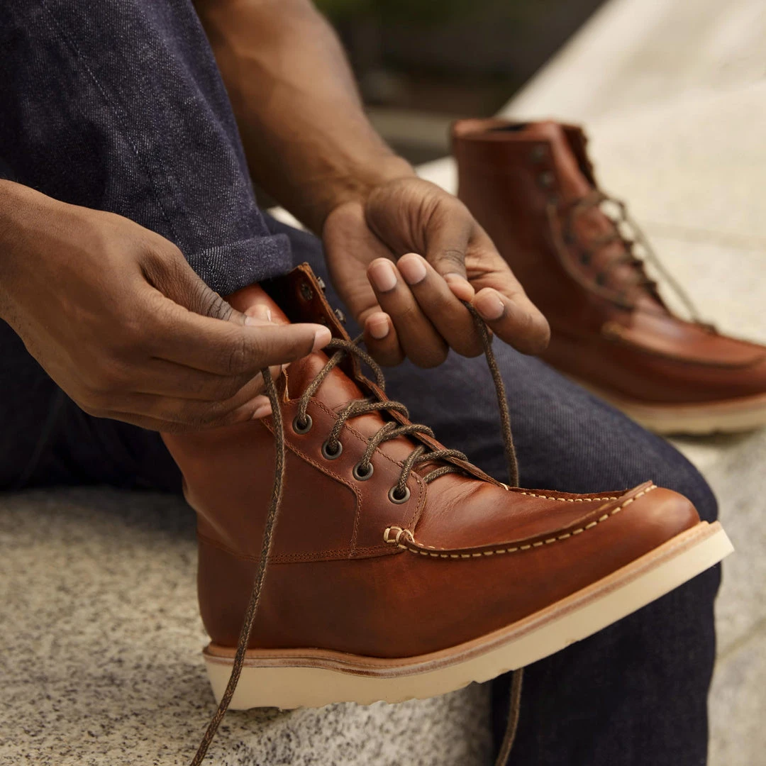 Nisolo Men's Mateo All-Weather Boot - Brandy Nisolo Men's Mateo All-Weather Boot - Brandy