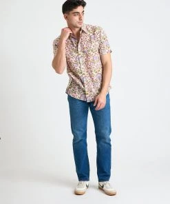 Dushyant Asthana Men's Prat Short Sleeve Shirt - White Lotus