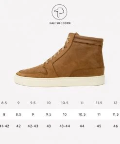 Nisolo Men's Rey High Top Sneaker - Tobacco 13 Nisolo Men's Rey High Top Sneaker - Tobacco