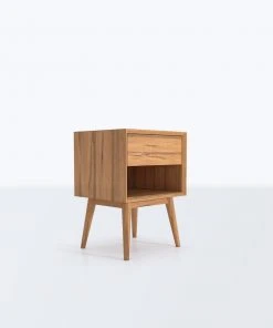 Masaya & Co. Mid Century One Drawer Side Table / Nightstand Furniture
