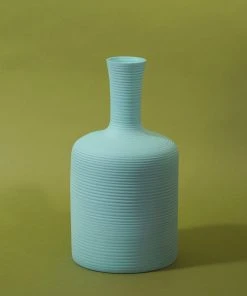 Middle Kingdom Home Goods Cold Mountain Tulip Porcelain Vase - Denim