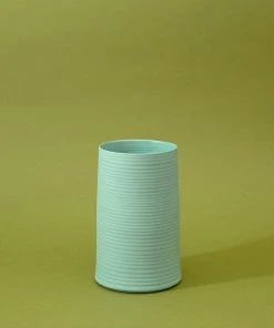 Middle Kingdom Home Goods Cold Mountain Porcelain Vase - Denim Blue