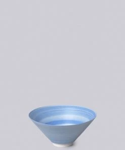 Middle Kingdom Best Sellers Conical Porcelain Bowl - Cornflower
