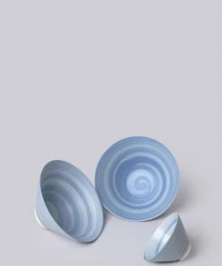 Middle Kingdom Best Sellers Conical Porcelain Bowl - Cornflower