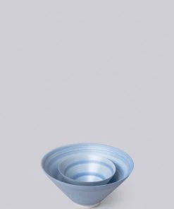 Middle Kingdom Best Sellers Conical Porcelain Bowl - Cornflower