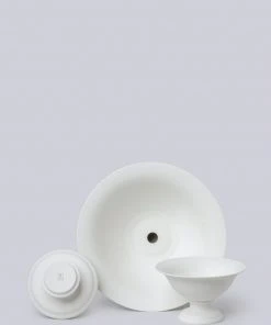 Middle Kingdom Best Sellers Footed Porcelain Vase - Bisque