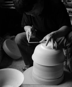 Middle Kingdom Best Sellers Footed Porcelain Vase - Bisque