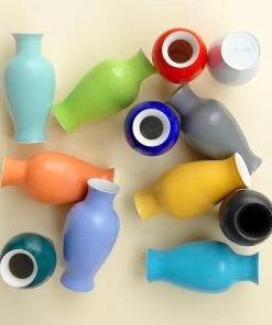 Middle Kingdom Glossy Mini Porcelain Vase 9 BIPOC Owned