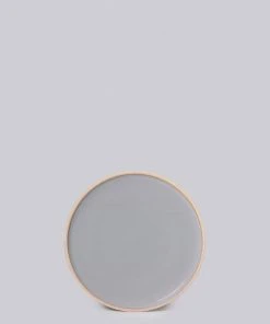 Middle Kingdom Hermit Porcelain Plate - Steel Grey Kitchen + Dining