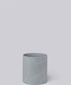 Middle Kingdom Large Porcelain Cylinder -Ash Home Goods