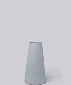 Middle Kingdom Home Goods Tall Thin Porcelain Cone - Ash